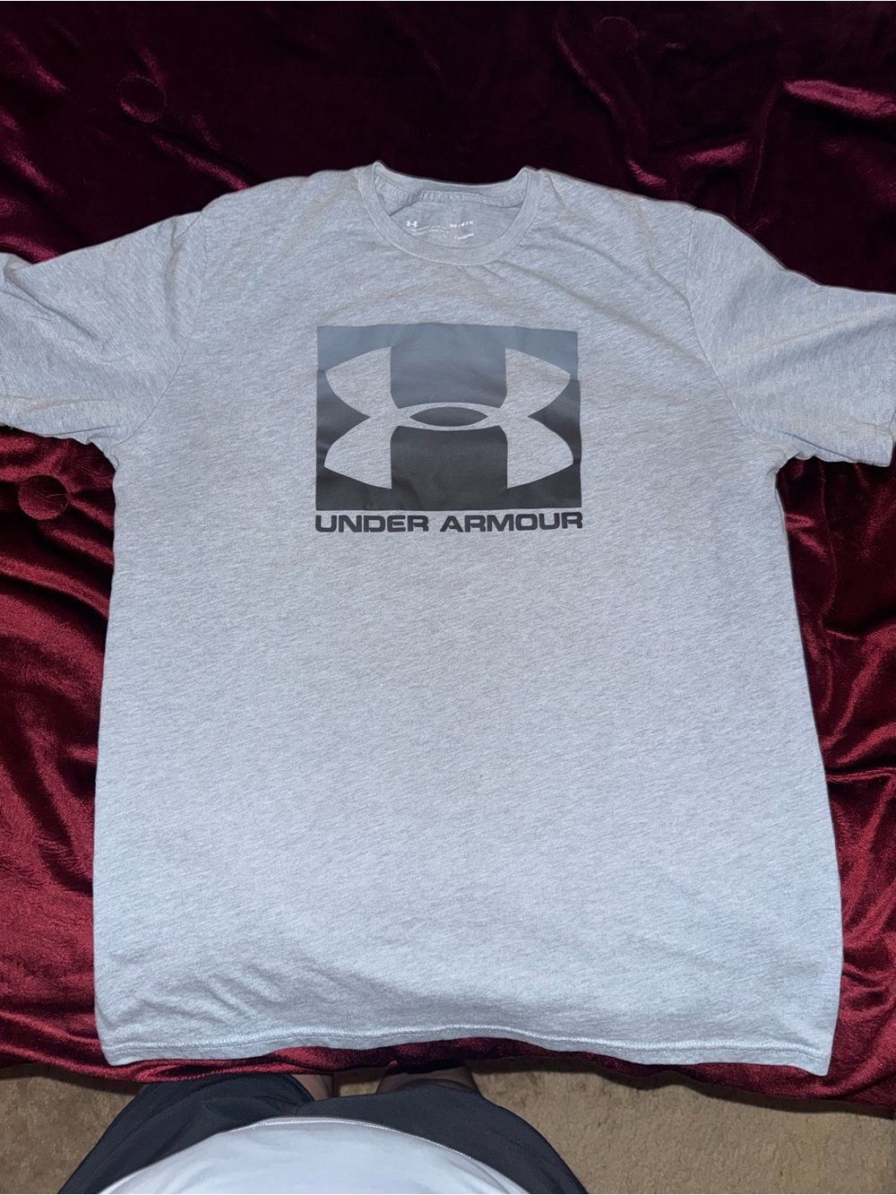 Under Armour Gray Short Sleeve Logo Tee